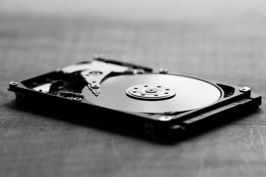 image of a computer hard drive